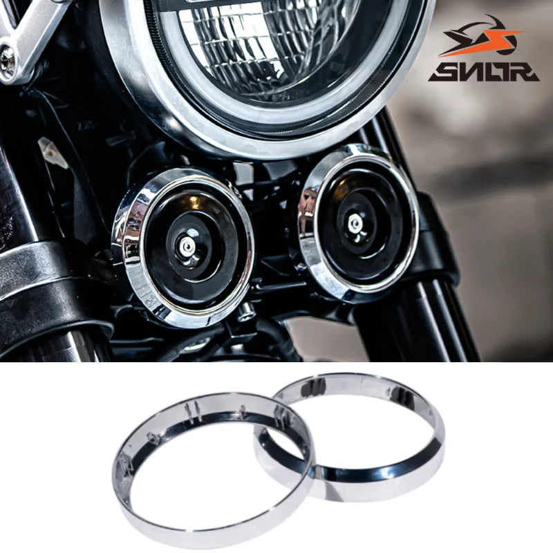 SNOR Chrome Plated Horn Cover Trim OEM Modification Accessories For Zhangxue Motorcycle ZXMOTO ZXJC 500F