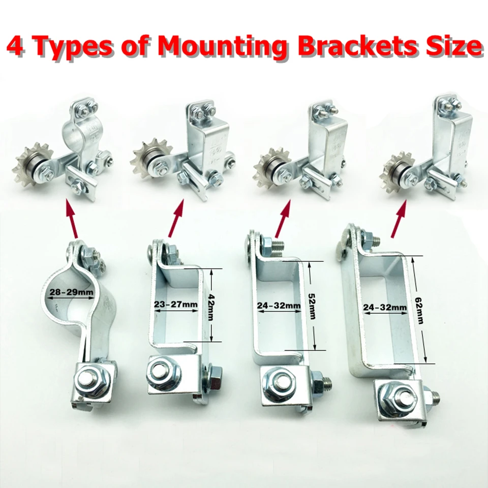 Universal Gear / Plastic wheel Motorcycle Chain Tensioner Bolt On Roller Chain Adjuster Automatic Motocross Refit Racing