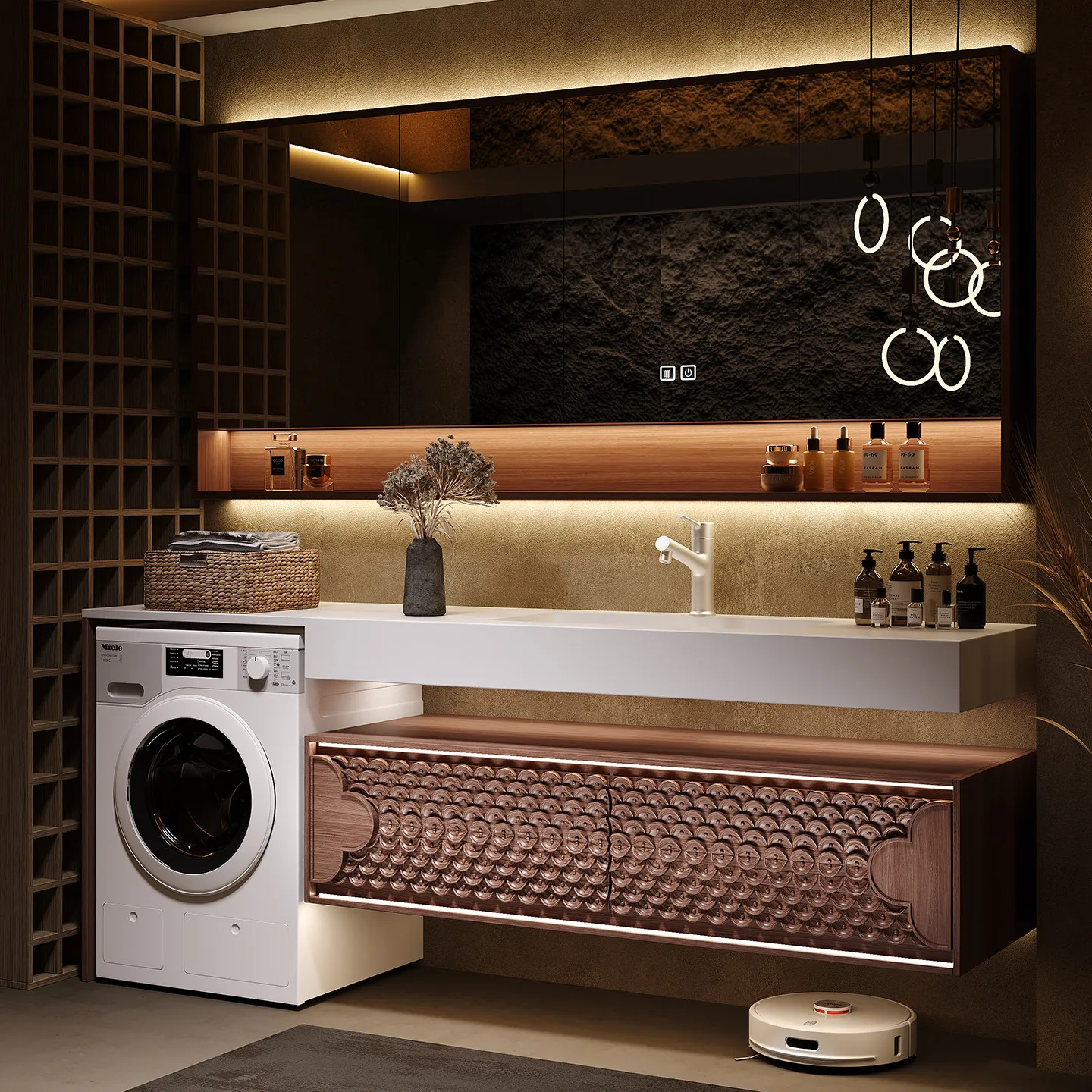 

Комбинированный шкаф для стиральной машины на балконе, тумба для ванной из дуба, встроенный шкаф для стиральной машины в ванную комнату