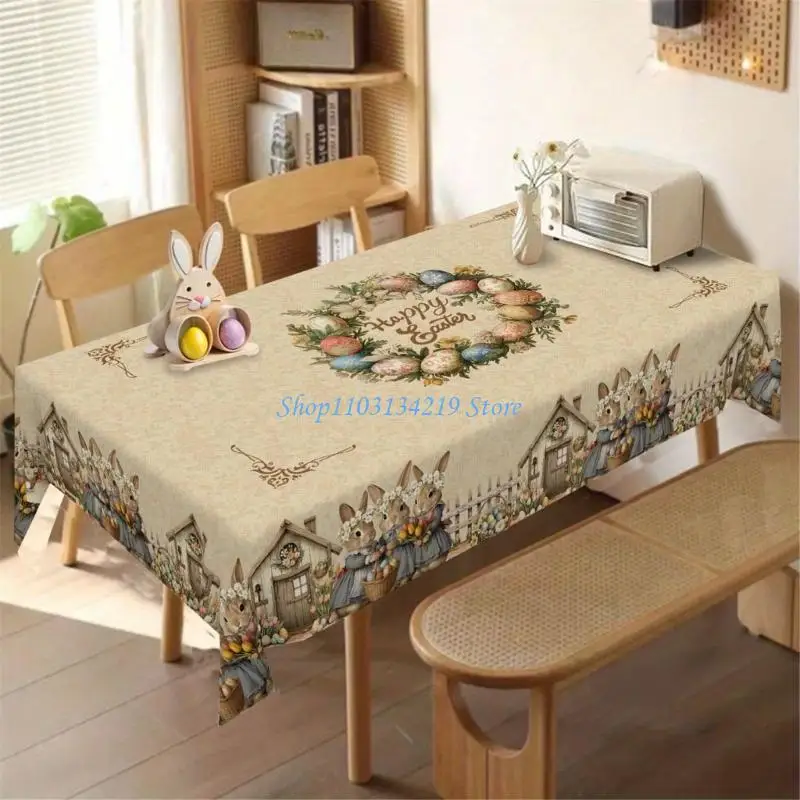 N5KC Velvets Tablecloth Easy to Cleaning for Holiday Celebration Festival Decoration