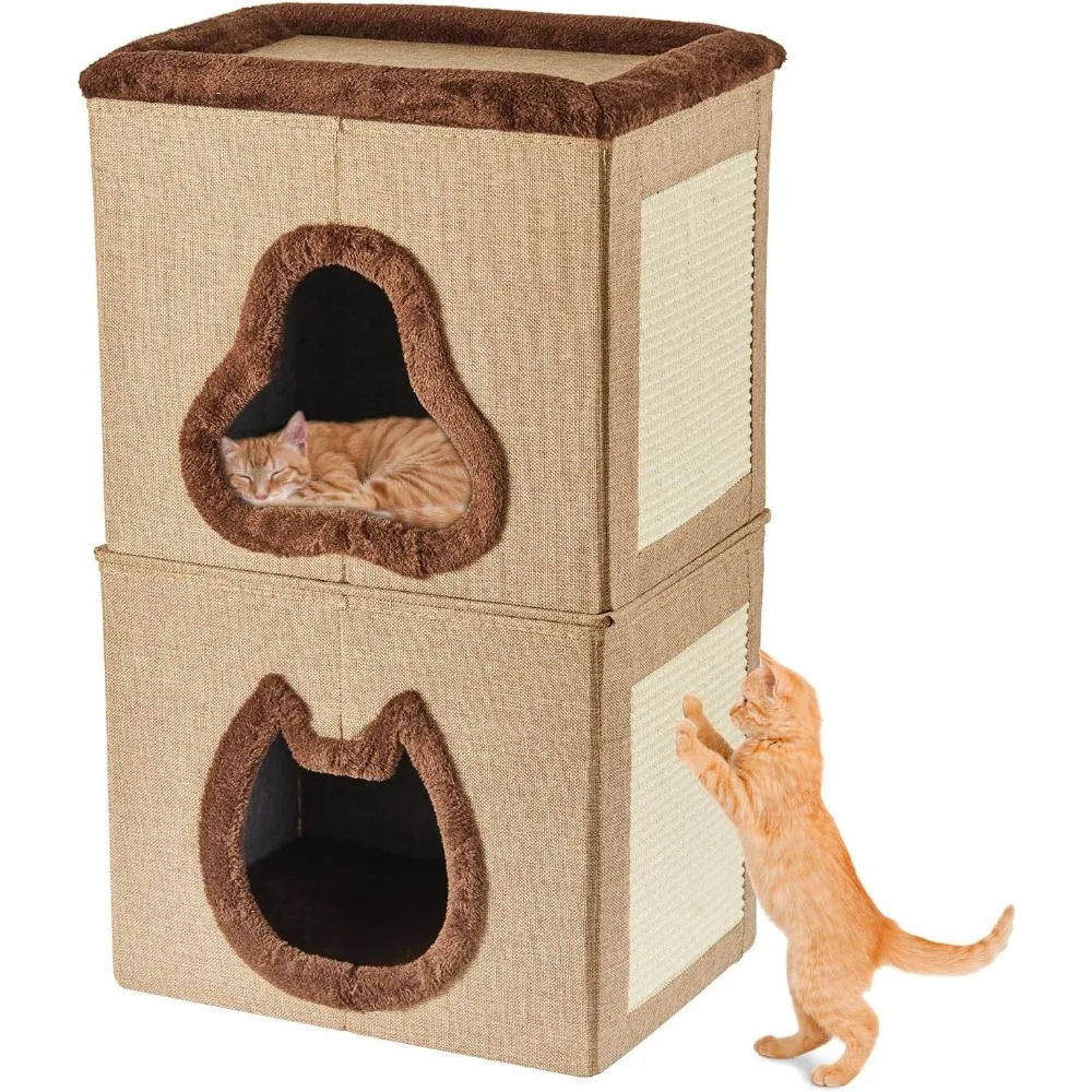 2-Tier Cat House Fo… - image
