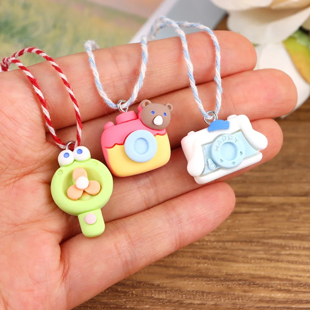 Dollhouse Miniature Dollhouse Cartoon Camera Simulation Toys Camera Cute Mini Cartoon Doll Fan Fan Shape Mini