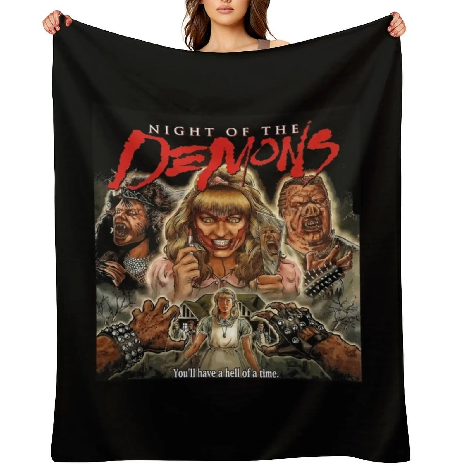 

Night of The Demons Throw Blanket Blankets Sofas Of Decoration Extra Large Throw Decorative Sofas Travel Blankets
