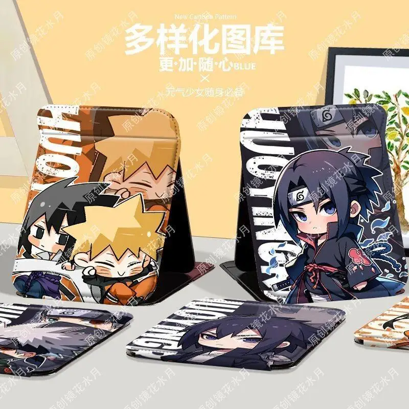 

BANDAI Naruto Uzumaki Naruto Folding Cosmetic Mirror Plastic Boy Girl Dormitory Desktop Portable Compact Lightweight Slim Travel