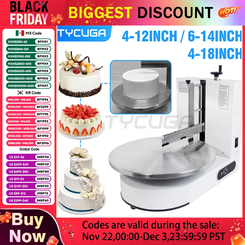 Automatic Birthday Round Cake Icing Decorating Cream Spread Plaster Smoothing Coating Smoother Cnc Frosting Fill Making Machines