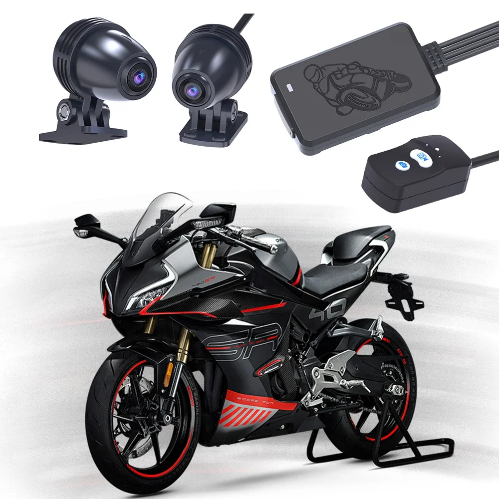 

Водонепроницаемый регистратор для вождения, циклическое видео, профессиональная мода со специальным двухдорожным автомобильным черным ящиком, записывающее устройство для мотоцикла