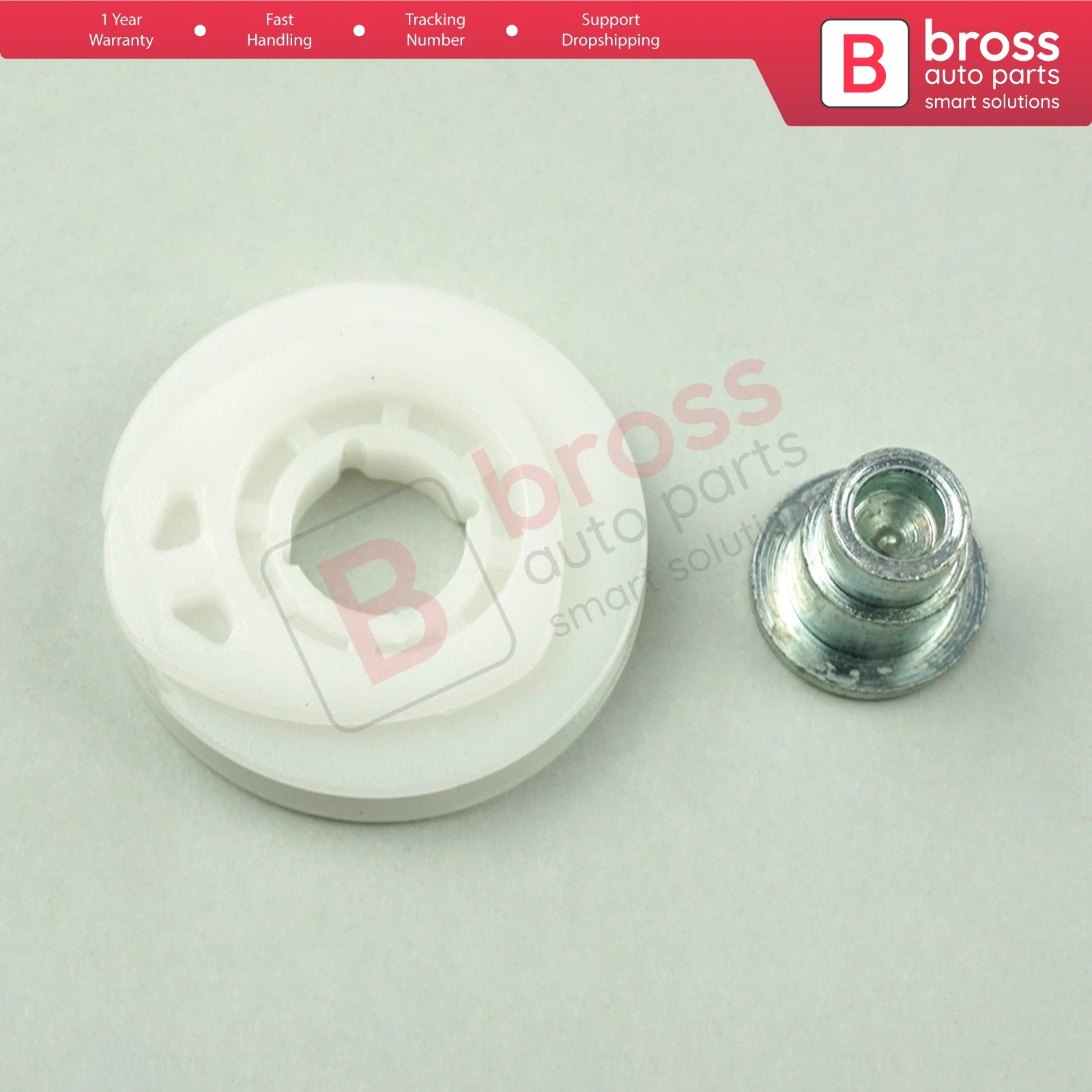 

Bross Auto Parts BWR1066 Electrical Power Window Regulator Corner Wheel Kit for VW Golf Fast Shipment Ship From Turkey