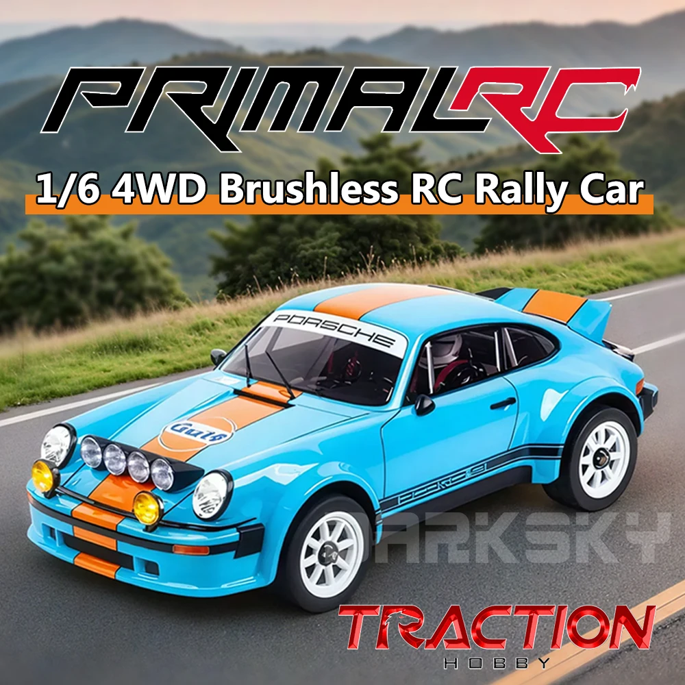 

TRACTION HOBBY KM 943 RC Rally Car Brushless 4WD 1/6 Electric Remote Control Model Cars RTR Adult Children's Toys