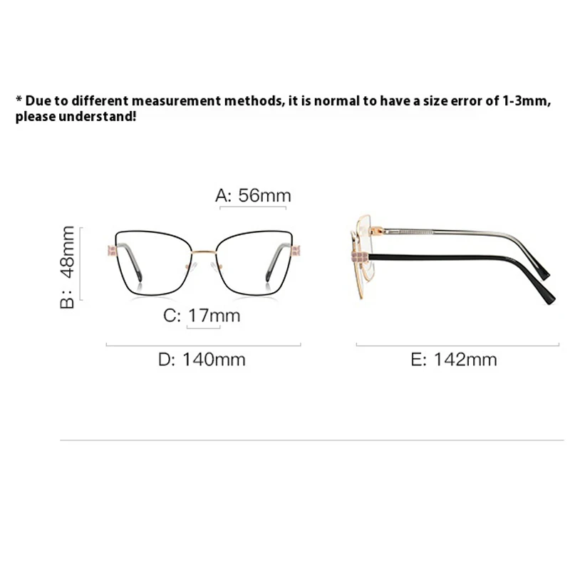 جديد إطار كبير فراشة تصميم المرأة نظارات للقراءة مكافحة نظارات الضوء الأزرق النساء في الهواء الطلق اللونية طول النظر الشيخوخي القراء