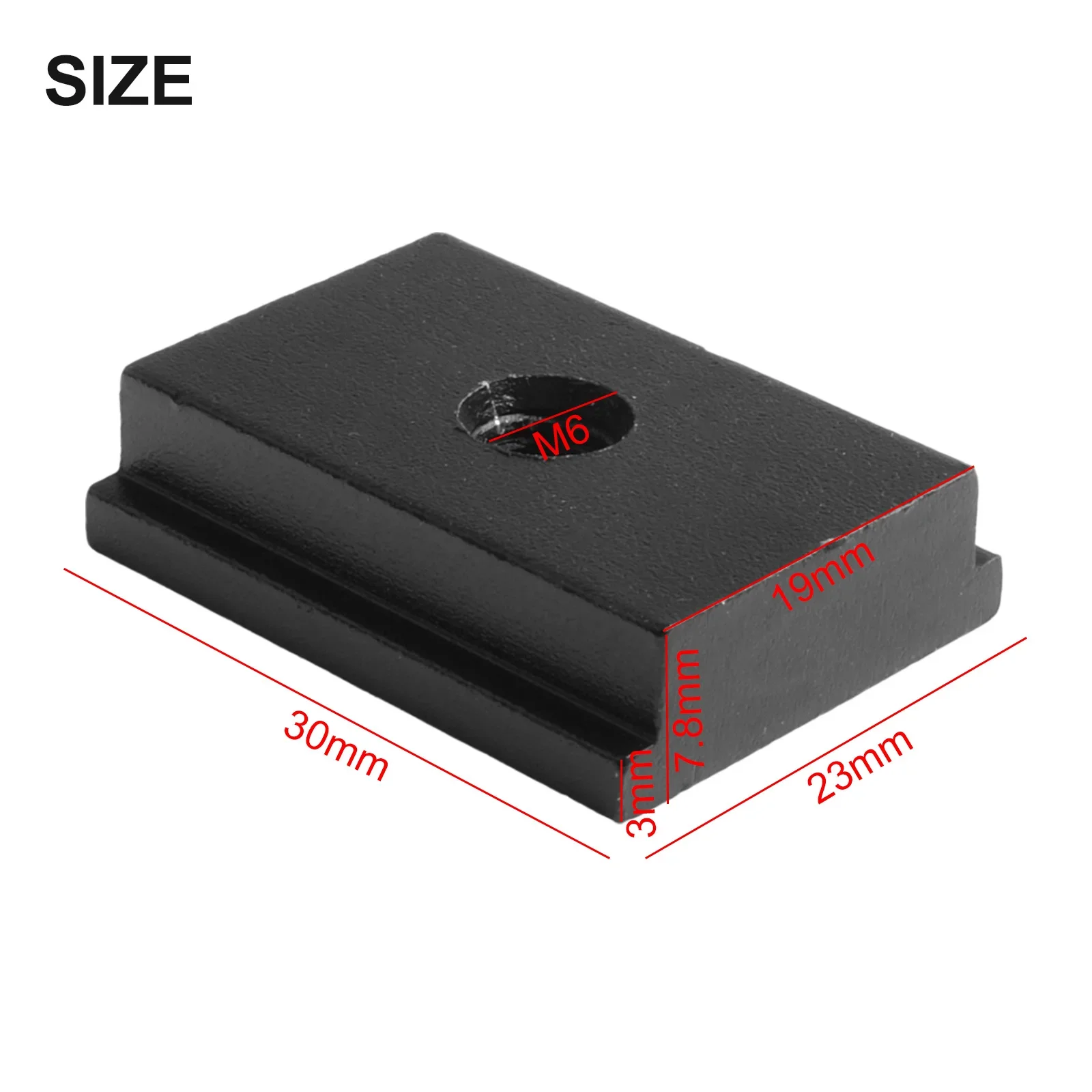 5Pcs T-track Slider in lega di alluminio T Slot dado M6 Thread Slide Block per falegnameria lavorazione del legno rifilatura parti di utensili da taglio