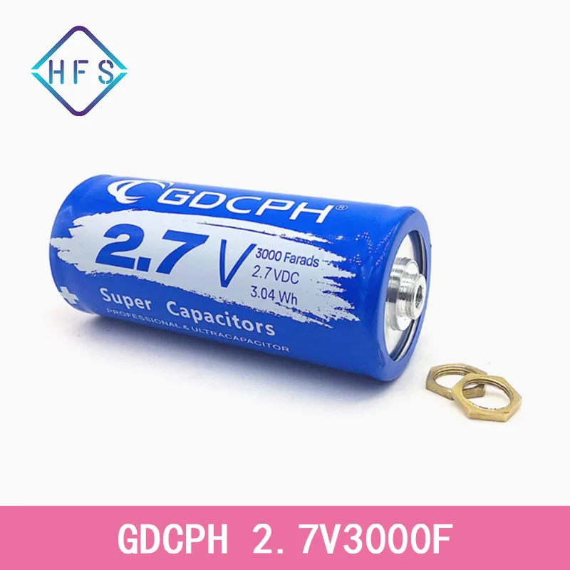 

GDCPH 2.7V3000F Ultracapacitor Low Internal Resistence Original Supercapacitor 16v500f Car Start Power2.7V 3000F Super Capacitor