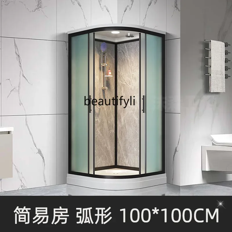 GG Integral shower room household glass rectangular partition bathroom integrated closed