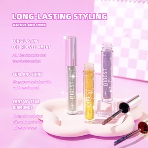 Shining Galaxy Sequins Cílios, Diamond Mascara, à prova de suor, secagem rápida, duradoura, ondulação, grossa, Shimmer Maquiagem, 1 pc 6 principais vendas máscara de cílios - №6
