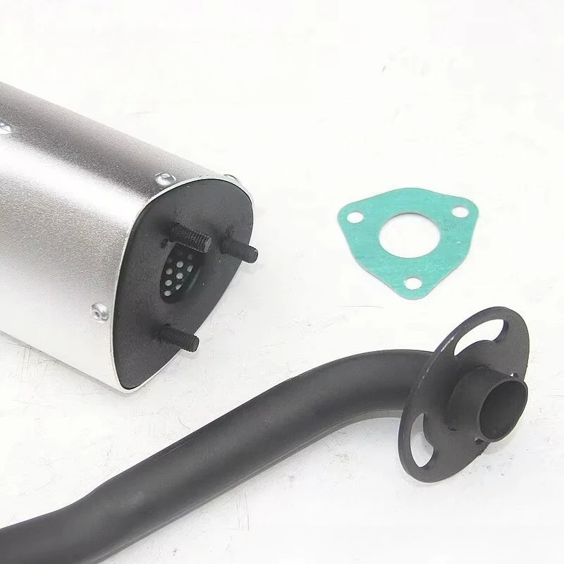 200CC four-wheel motorcycle accessories GY6 big Dodge ATV special exhaust pipe straight through aluminum exhaust pipe iron pipe