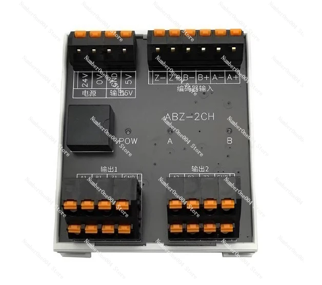 For ABZ-2CH Encoder Signal Splitter, 1-in 2-out with 5V External Power Supply