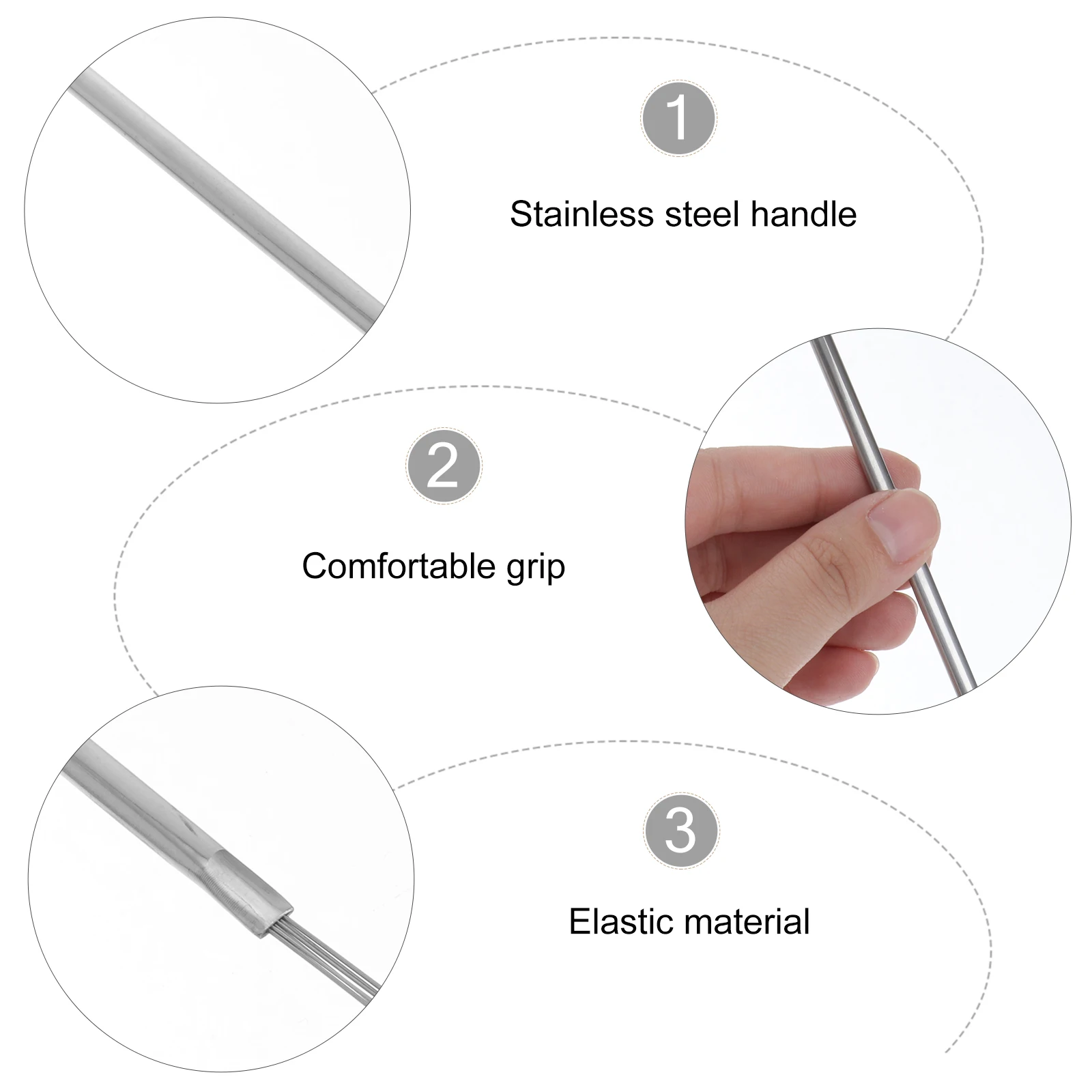 

2Pcs Metal Ear Scoops Stainless Steel Wax Removal Tools Portable Earwax Remover Durable No Rust Easy Clean Comfortable Cleaning