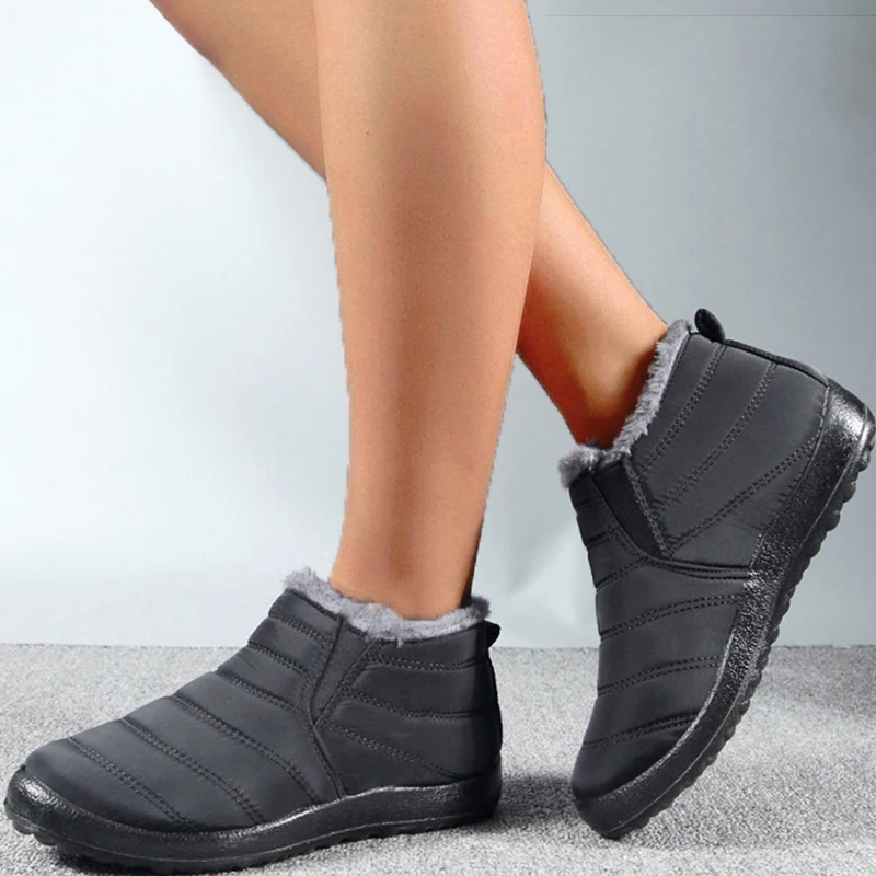 À prova dwaterproof água sapatos femininos tênis sapatos planos 2025 inverno mulher tênis respirável grosso tornozelo sapatos ao ar livre mulher mujer