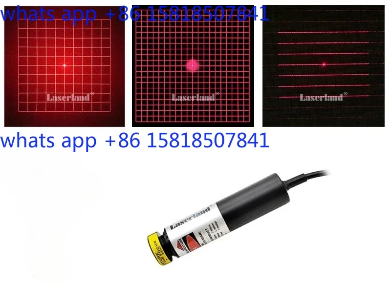 Red structured light source grid  3D modeling scanning multi-line machine vision grating diffraction