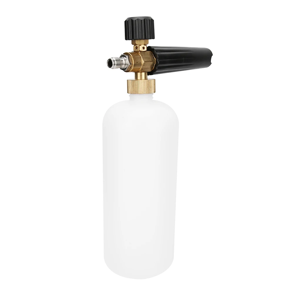 

1L 1/4in Car Wash Foam Spray Bottle High Pressure Foamer Washing Pump Cannon Cleaning Tool