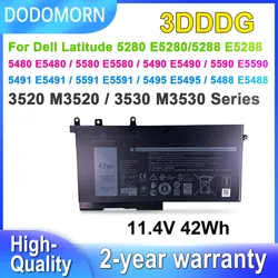 DODOMORN 3DDDG 93FTF Laptop Battery For Dell Latitude 5280 5288 5480 5490 5590 5491 5591 5495 M3520 M3530 E5280 E5480 11.4V 42Wh