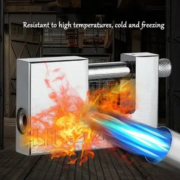 帶鑰匙的掛鎖,高安全性,3把鑰匙,重型D型鎖 - 用於保護車庫門、貨櫃、大門和倉庫 6 最佳銷售 車庫鎖 - №1