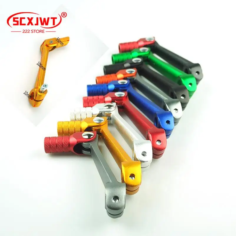 

Рычаг переключения передач из алюминиевого сплава для мотоцикла, рычаг переключения передач 100 мм, подходит для внедорожных мотоциклов