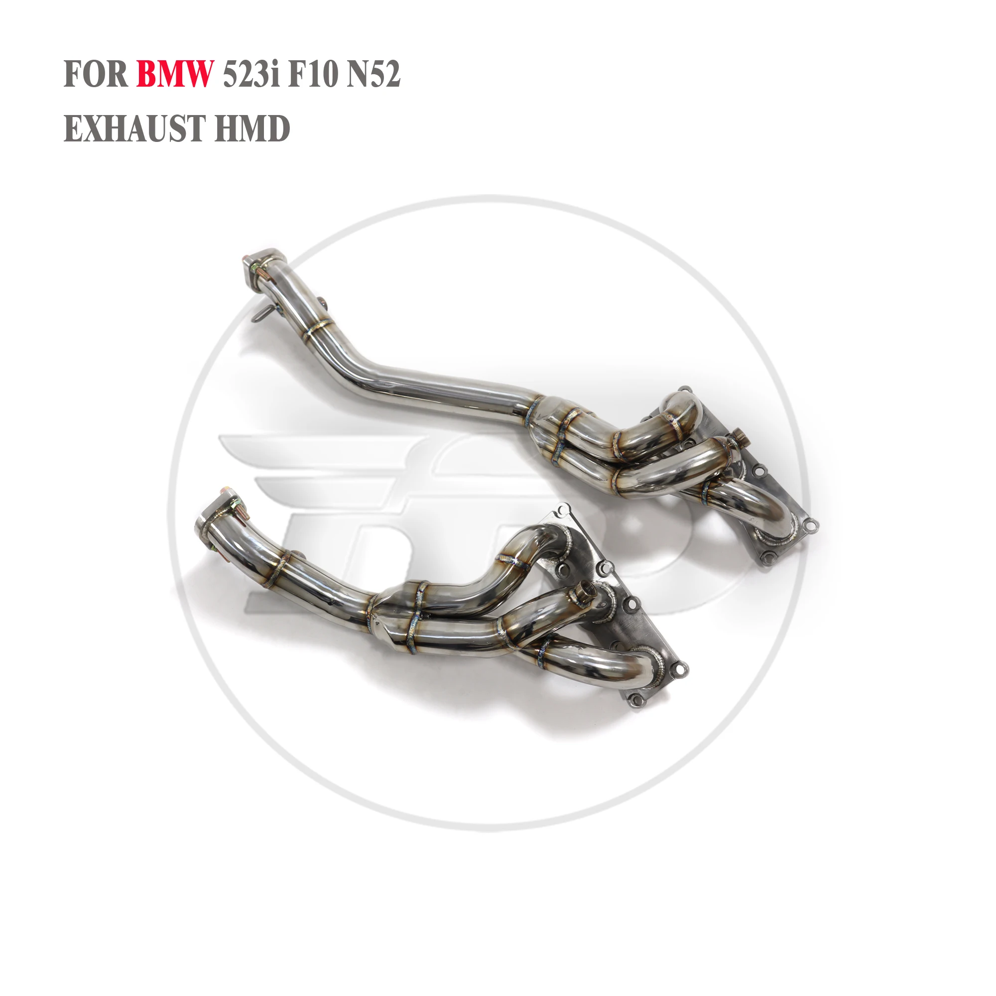 HMD Exhaust System High Flow Performance Downpipe for BMW 523i F10 N52 Engine Headers Without Catalyst