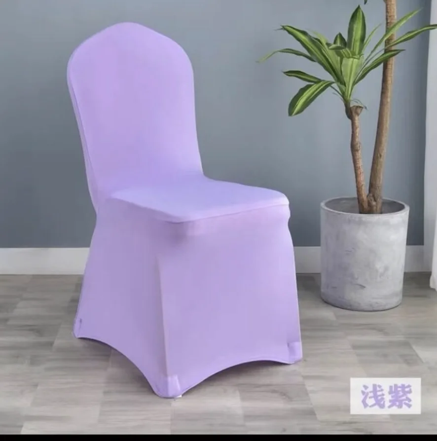 25/50/100pcs Chair Cover White Covers for Restaurant Banquet Hotel Dining Party Lycra Polyester Spandex Outdoor Chair Cloth
