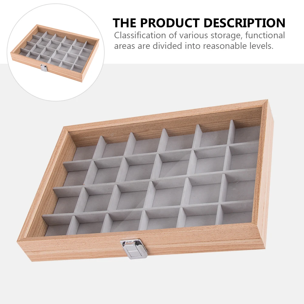 Jewelry Storage Box Large Capacity Lightweight Jewelry Organizer Clear Window For Necklace Bracelet Earrings Display Case