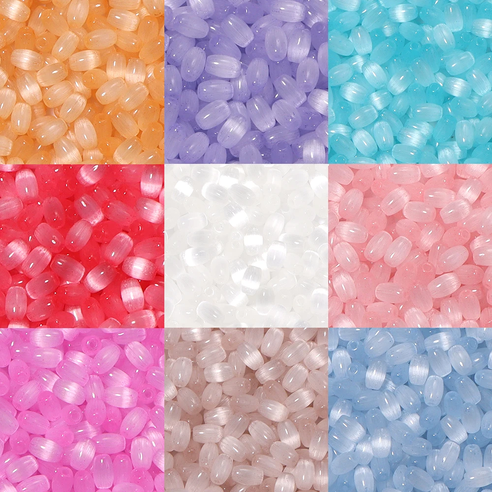 Art Craft Eyes - 30g Manik-manik Kaca Mata Kucing 4x6mm,