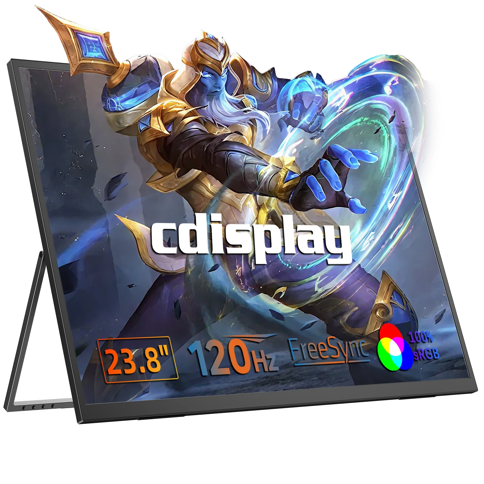 

CDisplay 23,8-дюймовый портативный игровой монитор, 1080P, 120 Гц, IPS-экран, второй дисплей, мини-HDMI Type-C для MAC, телефона, ноутбука