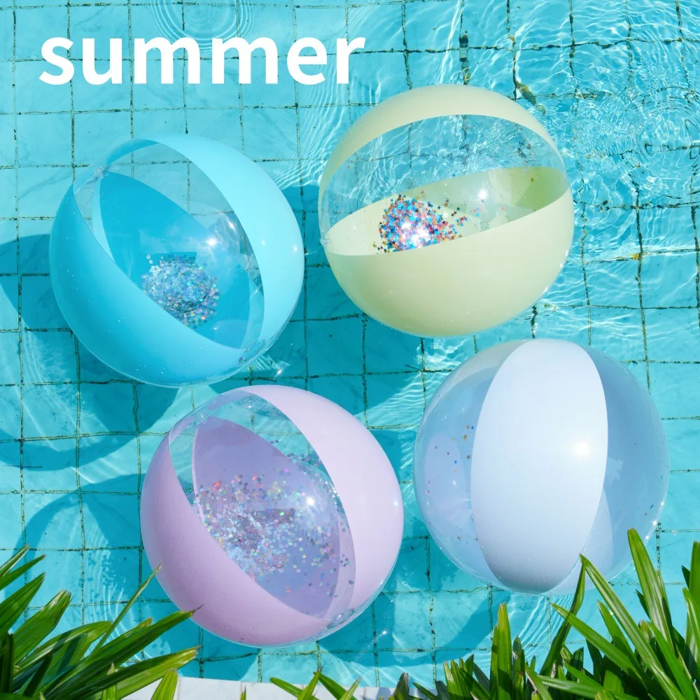 1Pcs Inflatable Beach Ball Swim Pool Toys Inflatable Pool Float Swim Tube Pool Summer Water Amusement Float Ball
