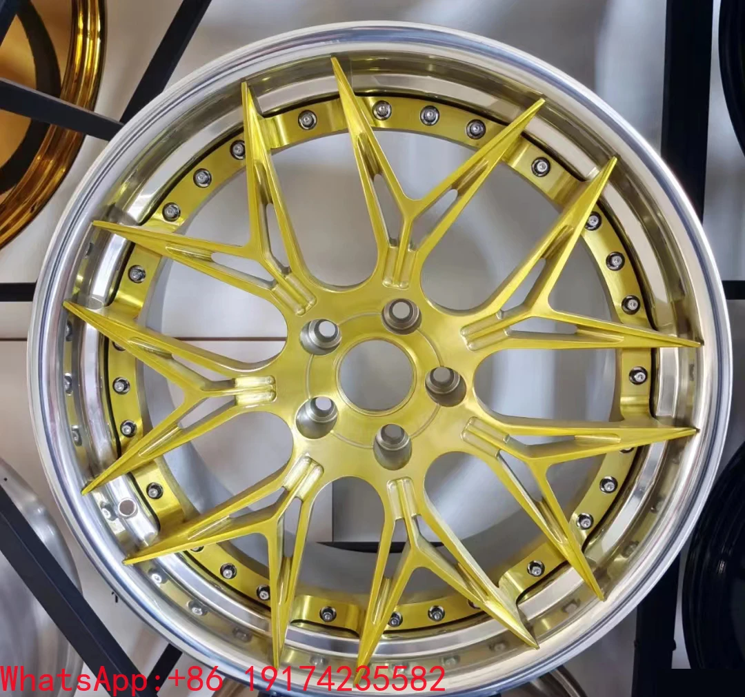 

China Professional Factory Forged 18-24 Inch Rim Gold Chrome Rims Pcd 5x112 114.3 120 for Modified Cars Wheel Rims