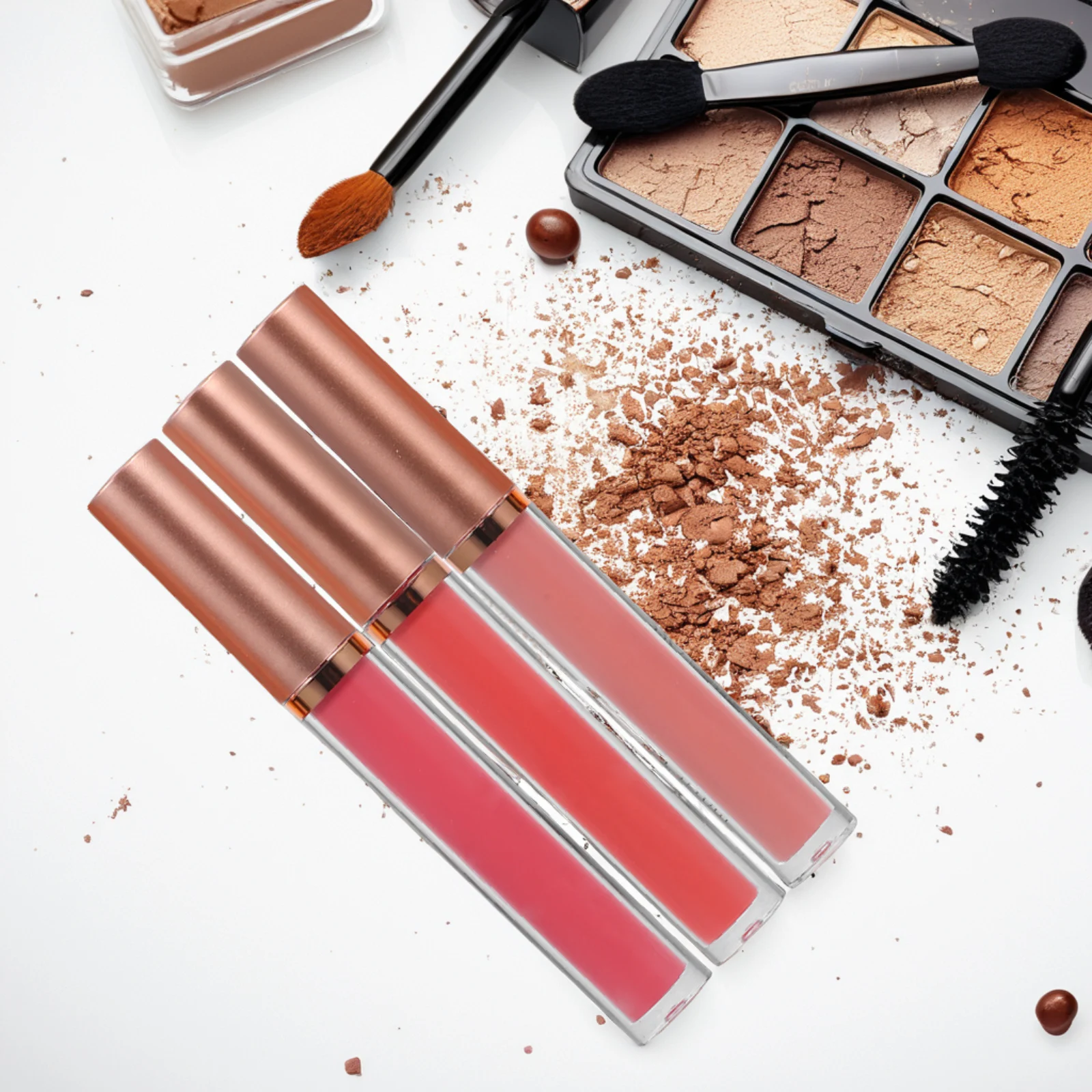 

3 pcs Lip Set Matte Liquid Long Lasting Nonstick Waterproof Velvet Finish Tints Plumper Liquid Lipstick Moisturizer