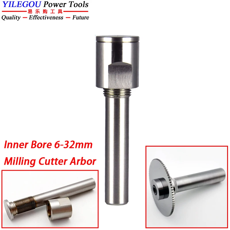 

Milling Cutter Arbor. Inner Bore 6, 8, 10, 13, 16, 22, 25.4, 27, 32mm Tungsten Steel Saw Blades Shank. Extended 150mm Cutter Bar