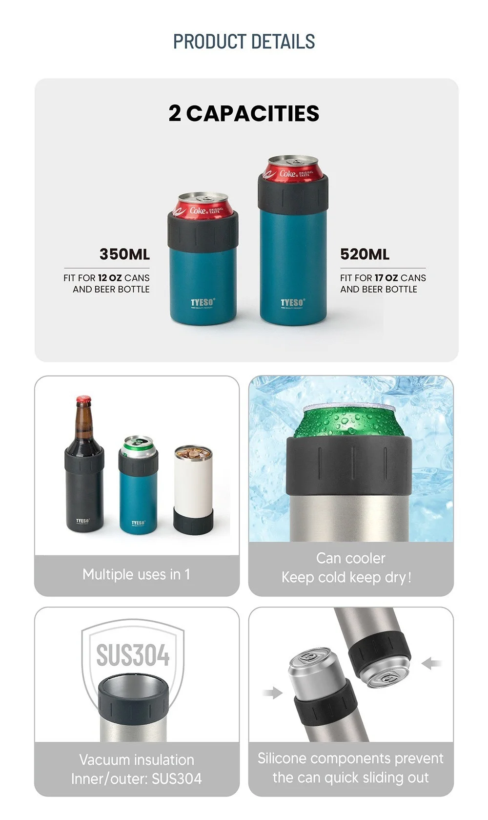 Tyeso vaso térmico de acero inoxidable aislado al vacío_voghion.com