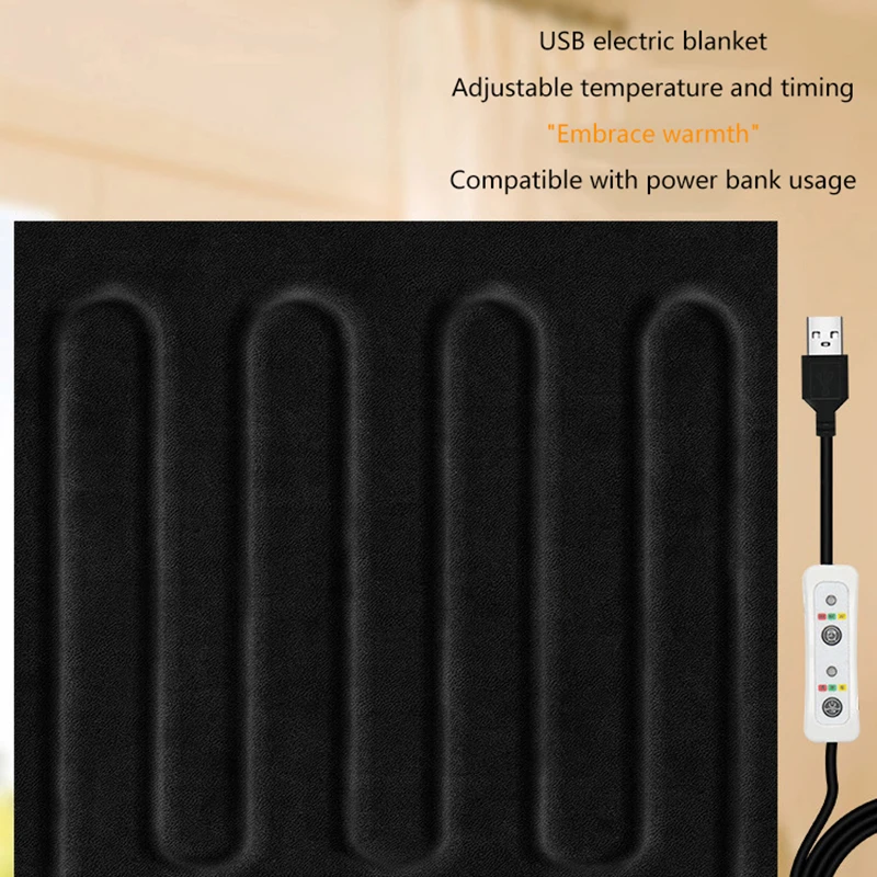 5V USB Heater Carbon Fiber Electric Heating Pad Jacket Soft Cushion Winter Men Vest Clothes Warmer Pads Keep Warm