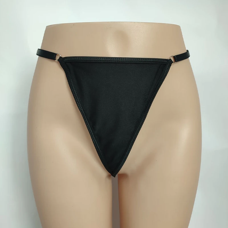 ملابس داخلية مثيرة للنساء سراويل تحتية مثيرة ثونج ملابس داخلية مثيرة بخيوط على شكل حرف G ملابس داخلية مزخرفة بألواح معدنية ملابس داخلية مثيرة بدون حمالات #6