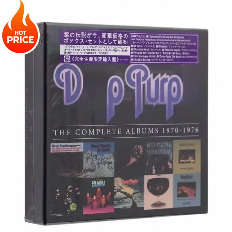 

British Rock Band Deep Purple Complete Album 1970-1976 10CD Heavy Metal and Modern Hard Rock Pioneer Band Music CD