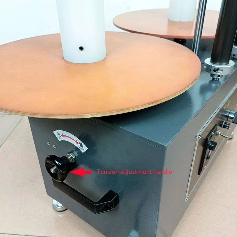 500mm 직경 디스크 라벨 카운터 리와인더 길이 계산 기능이 있는 릴 투 릴 라벨 리와인더 롤 투 롤 리와인더 기계