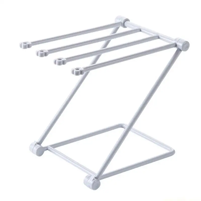 QX2E Mini Folding Cloth Storage Rack Kitchen Countertop Dishcloth Drying Racks