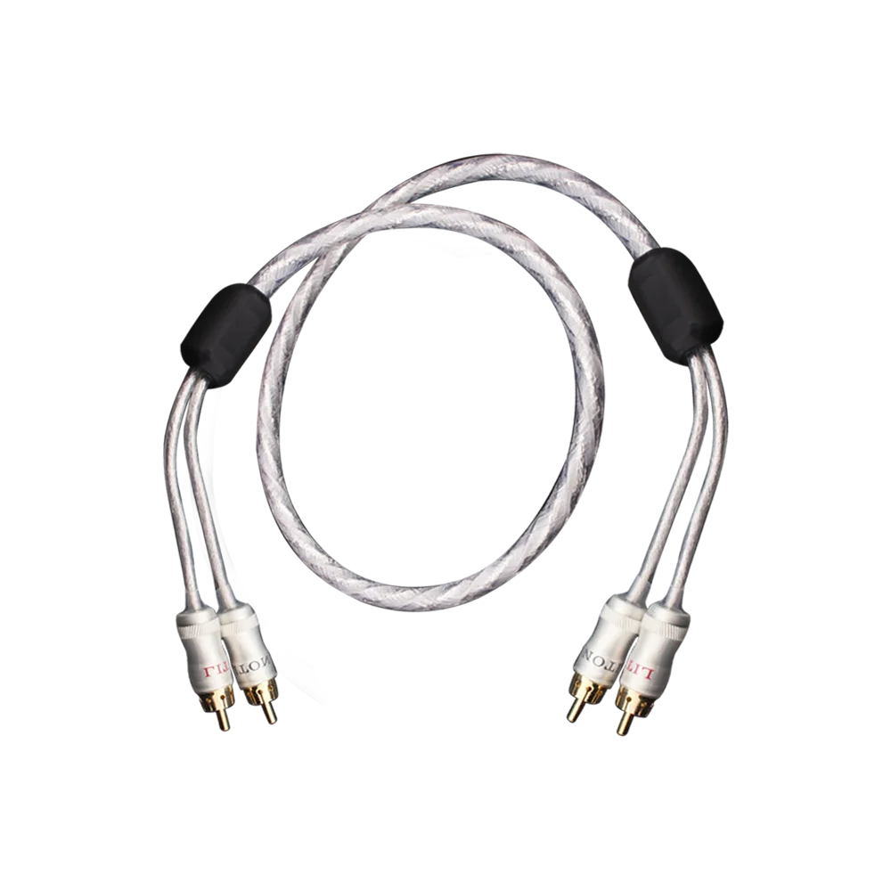 DIYLIVE Einkristall Kupfer versilbert Signal kabel Hif Doppel adrige Doppel abschirmung RCA Lotus Kopf Leistungs verstärker Audio kabel 6