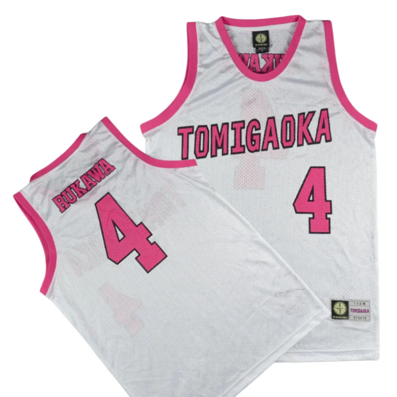 

Anime Slam Dunk TOMIGAOKA RUKAWA 4# Basketball Jersey Cosplay