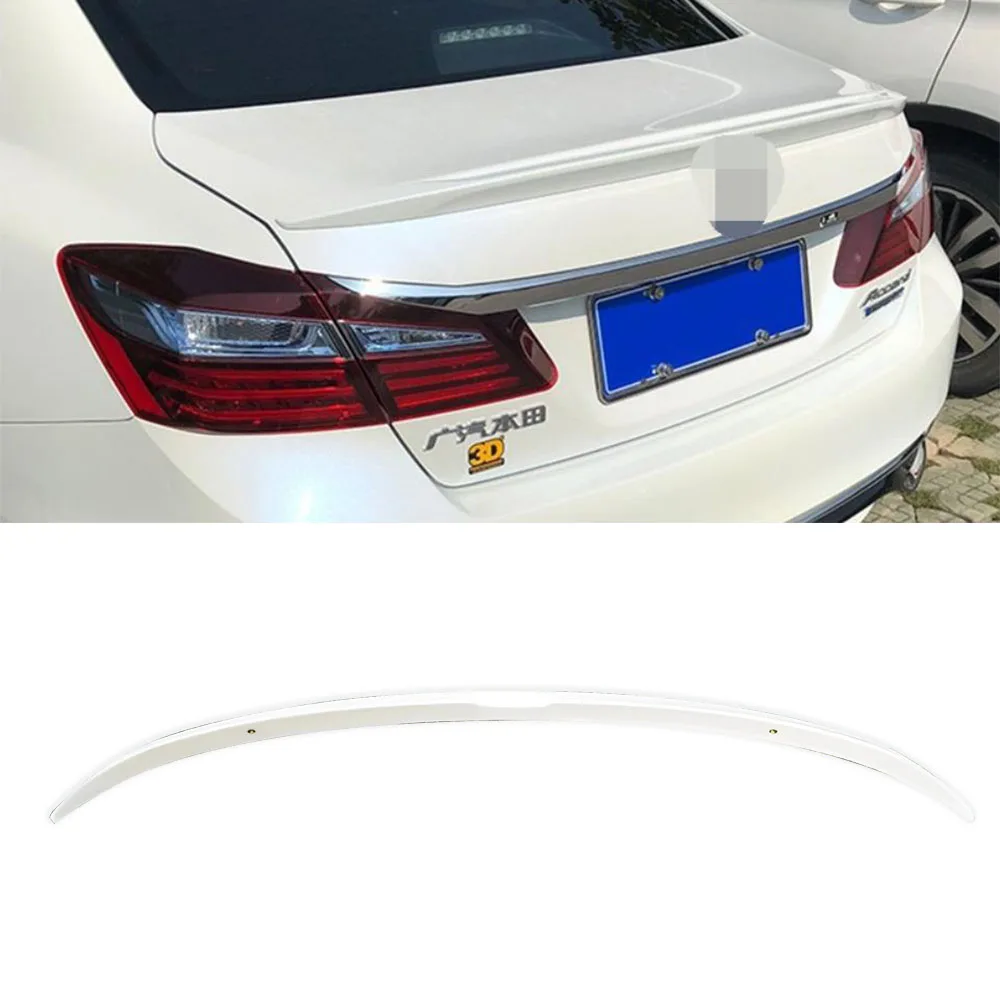 Rear Trunk Lid Ducktail Lip Spoilers Tail Wing For Honda 9th Accord Gen 2014+ ABS Plastics Carbon Black Body Kit Accessories