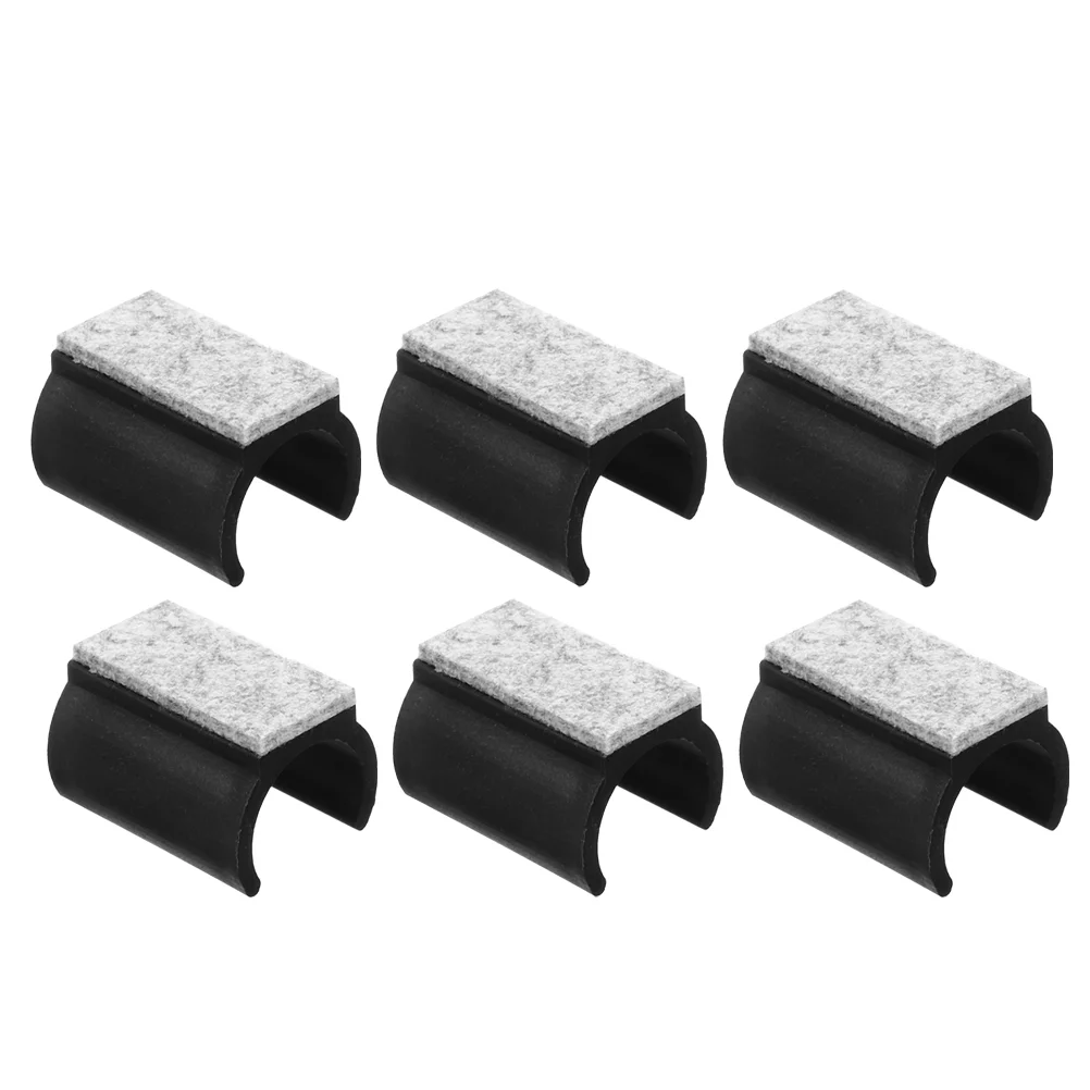 

6 Pcs Foot Pads Rocking Chair Leg for Hardwood Floors Sled Furniture Chairs Legs Felt Shape