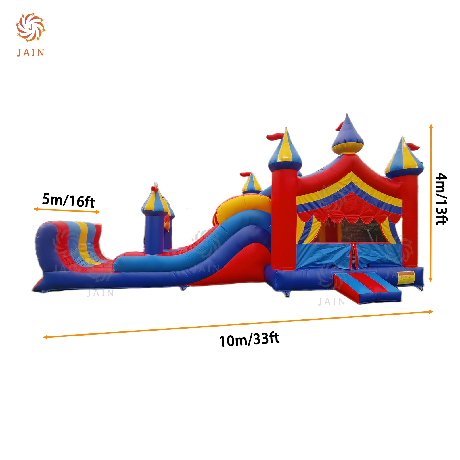 Zjeżdżalnia Bounce House Combo Mega Bouncy Castle dla dzieci i dorosłych z dmuchawą, przyjęciem urodzinowym, jakością wynajęcia.