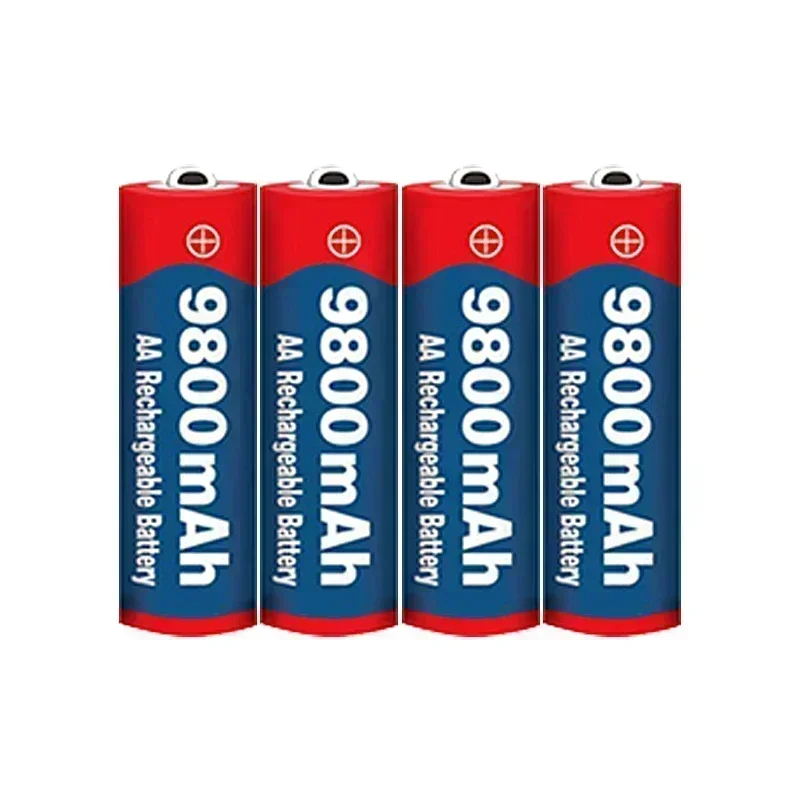 1.5V AA  9800mAh Rechargeable battery 100% original high-quality AA for LED lights, toy cameras, microphone battery - Image 2