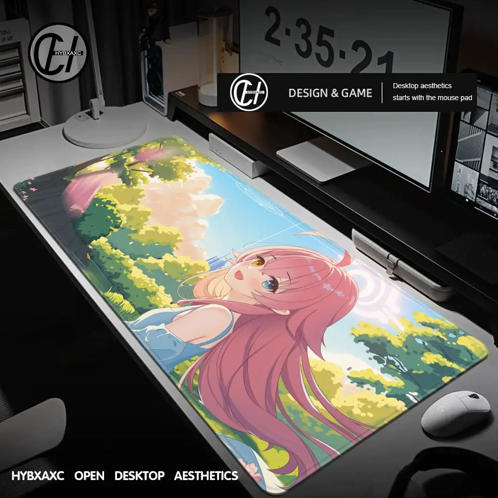 

Коврик для мыши Blue Archive, ноутбук, ПК, настольный коврик, милый коврик для девочек Takanashi Hoshino, геймерский коврик, большой коврик для мыши, нескользящий коврик для клавиатуры и мыши