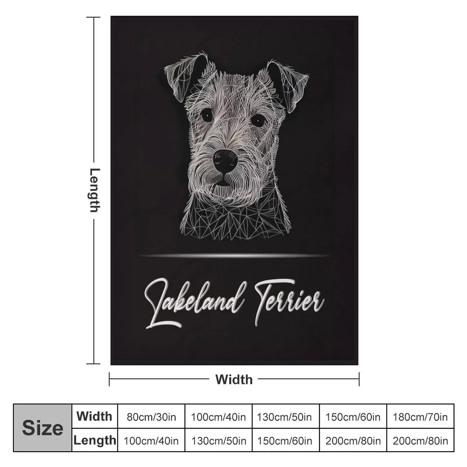 Lakeland Terrier Portrait Throw Blanket Thin Stuffeds Bed Decoratives Blankets For Baby Quilt Blankets