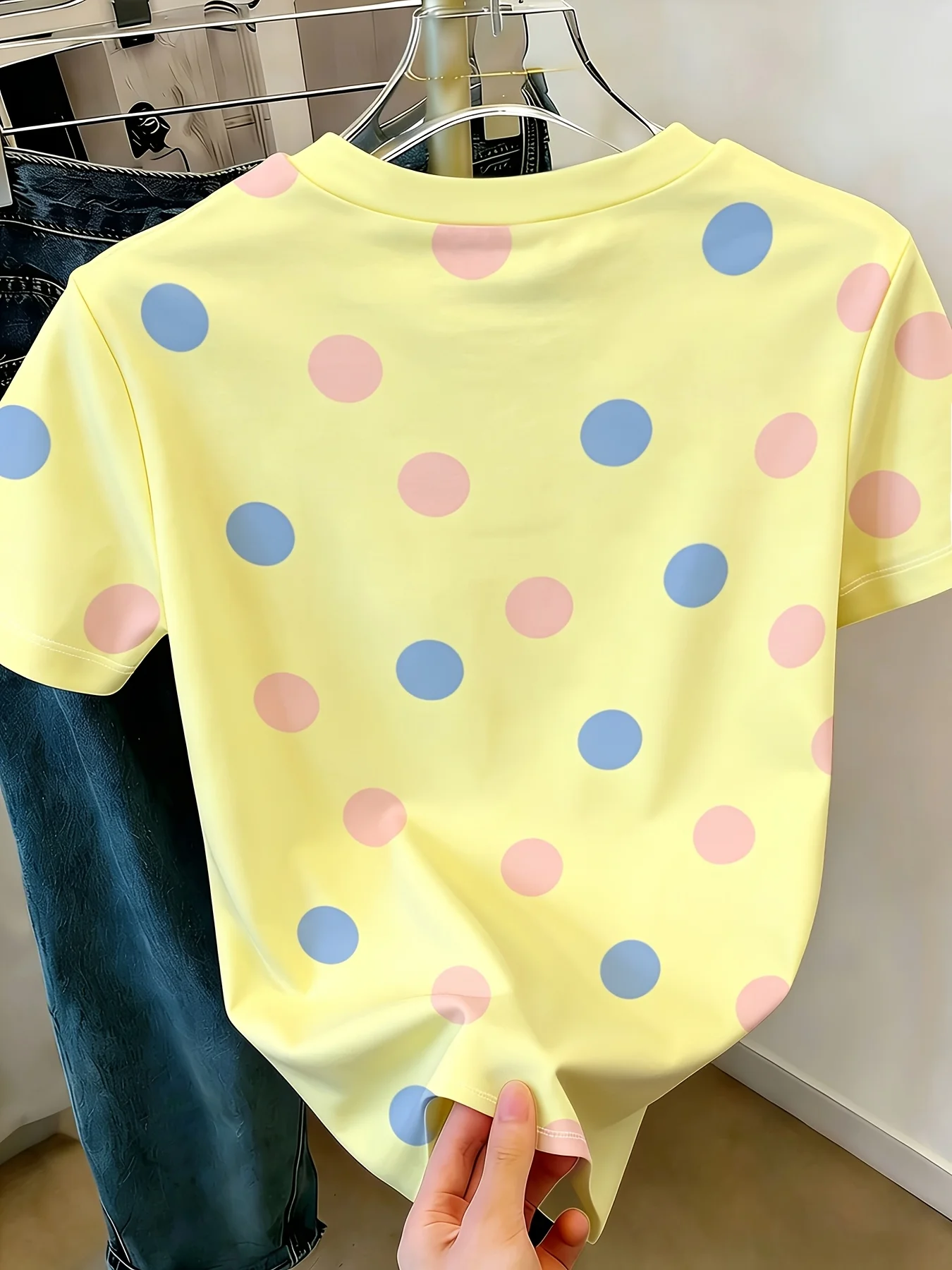 2026 Women's Crew Neck Short Sleeve T-Shirt Casual Printed Top Fashionable Comfortable Fit for Various Occasions
